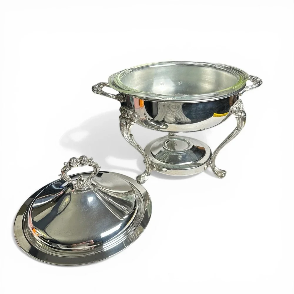 Pyrex vintage silver